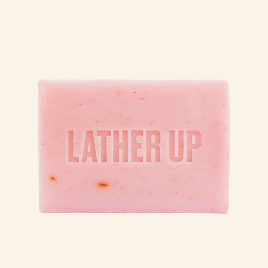 British Rose Cleansing Face & Body Bar Soap The Body Shop THE