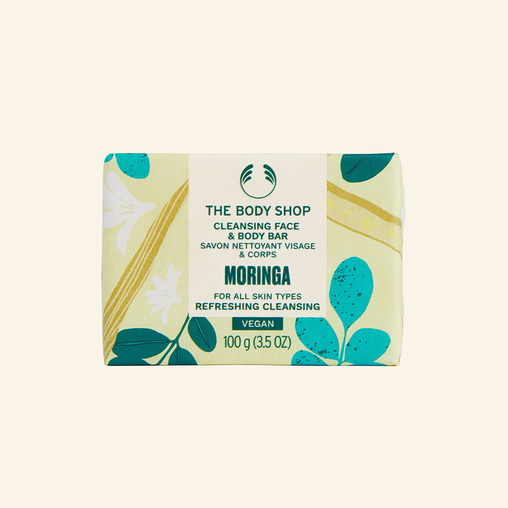 Moringa Cleansing Face & Body Bar Soap The Body Shop THE BODY SHOP