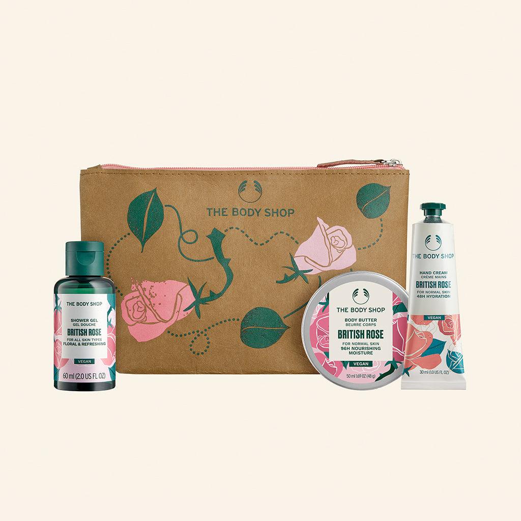 Nourish Flourish British Rose Gift Bag The Body Shop THE BODY SHOP