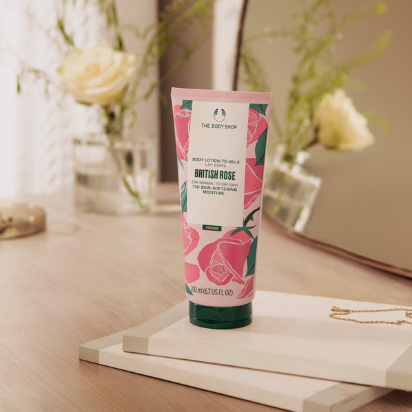 The Body Shop British Rose Lotion-to-Milk