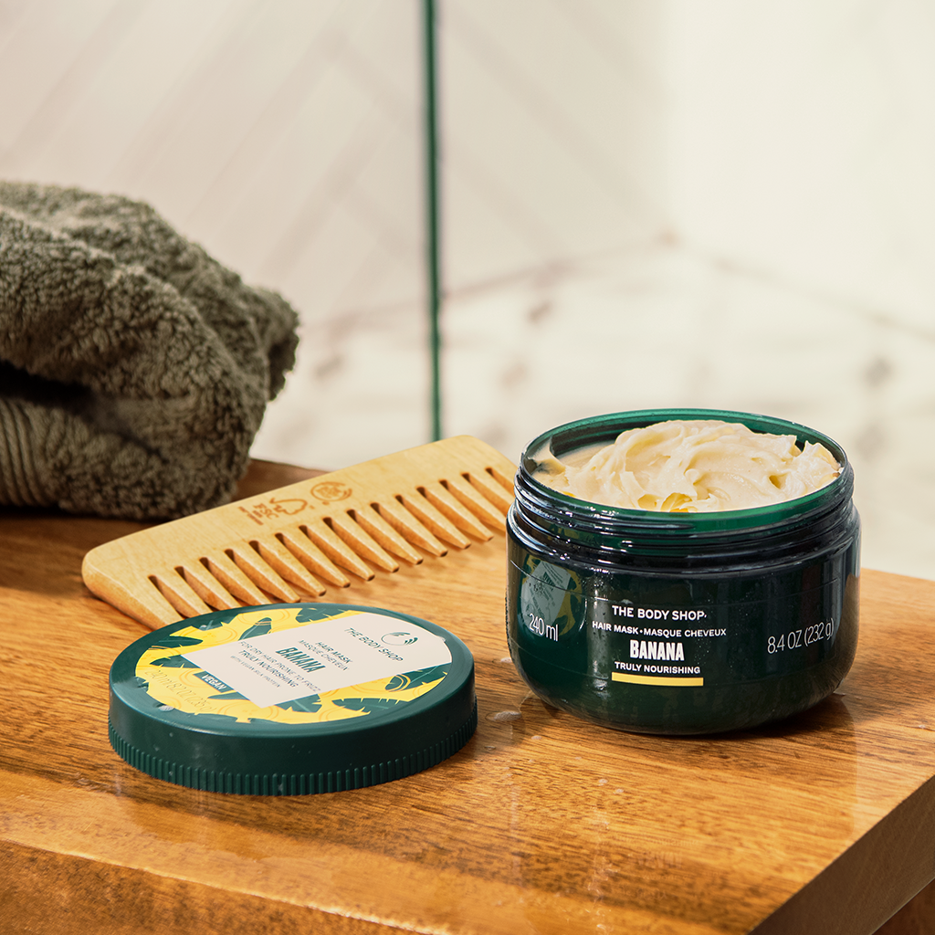 Banana Truly Nourishing Hair Mask Hair The Body Shop® THE BODY SHOP