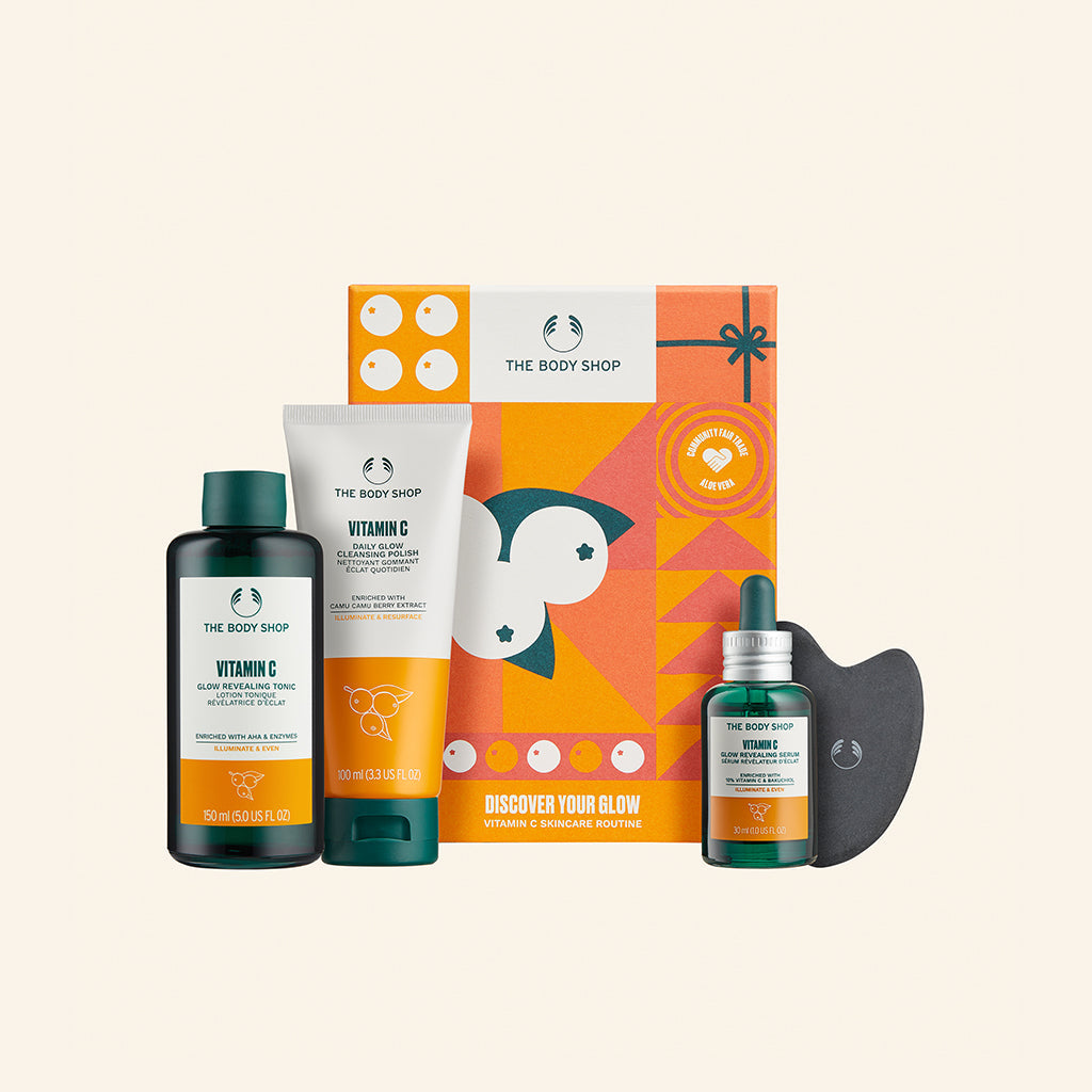 The Body Shop Discover Your Glow Vitamin C Skincare Routine