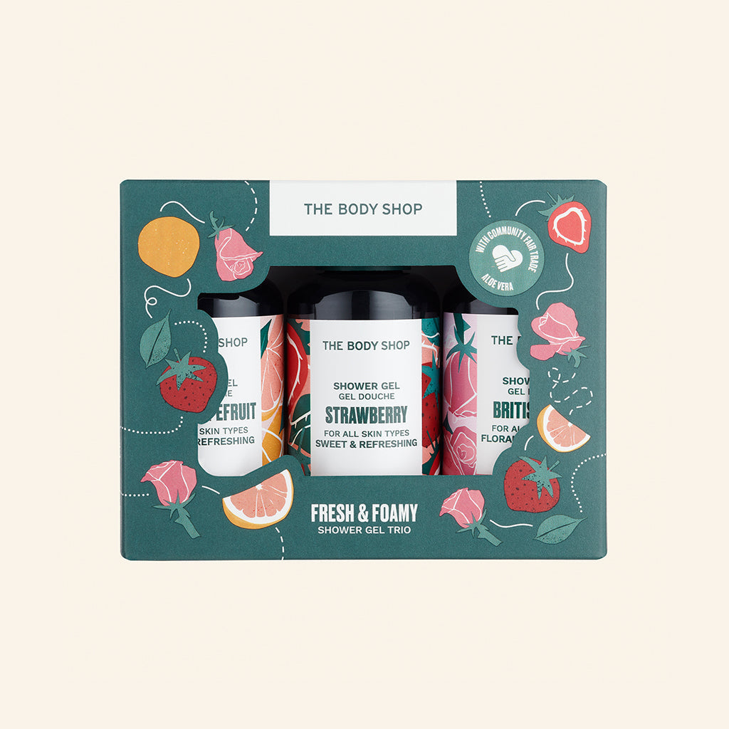 The Body Shop Fresh & Foamy Shower Gel Trio