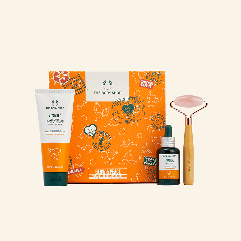 The Body Shop Glow and Peace Vitamin C Skincare Gift
