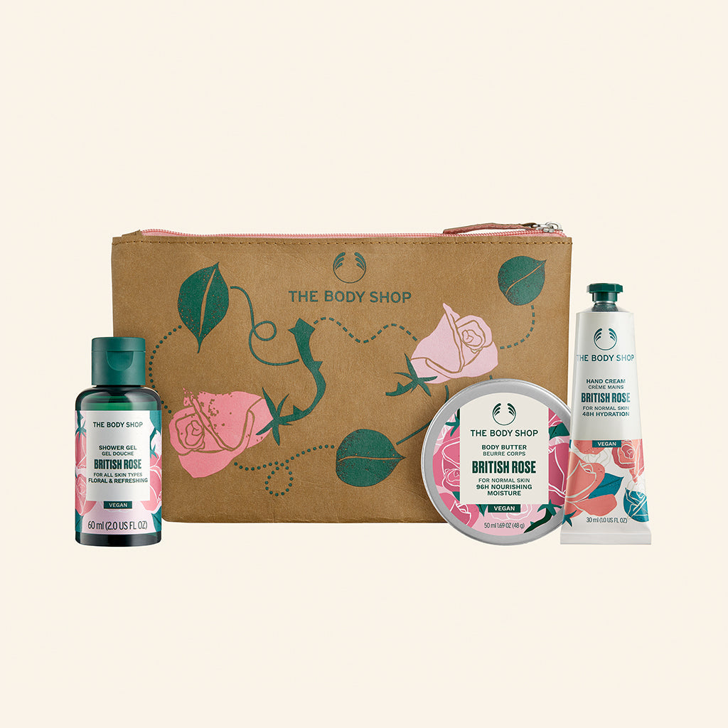 The Body Shop Nourish & Flourish British Rose Gift Bag