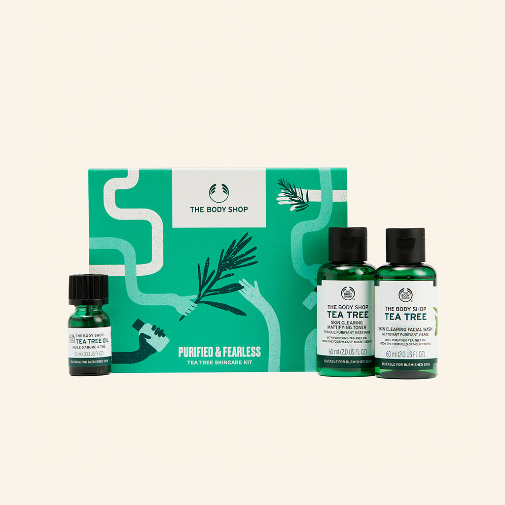 The Body Shop Purified & Fearless
 Tea Tree Skincare Kit