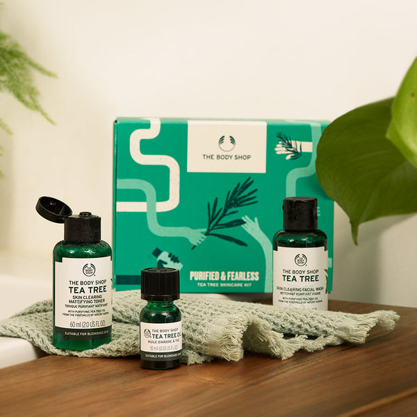 The Body Shop Purified & Fearless
 Tea Tree Skincare Kit