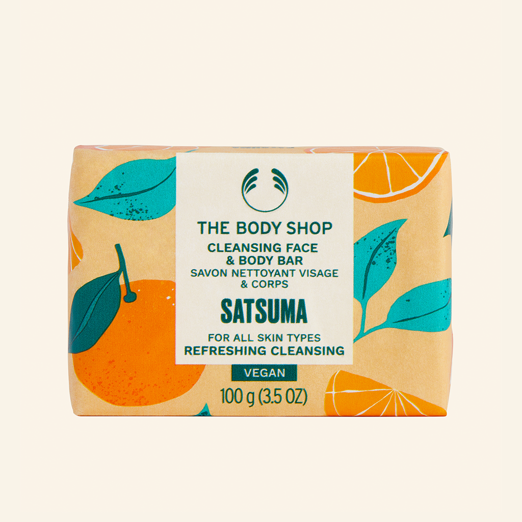 The Body Shop Satsuma Cleansing Face and Body Bar