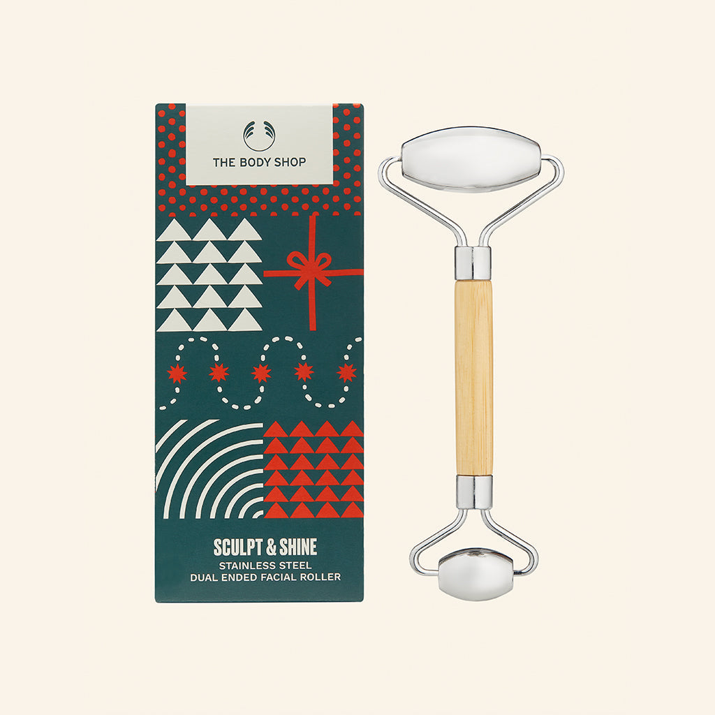 The Body Shop Sculpt & Shine Stainless Steel Dual Ended Facial Roller