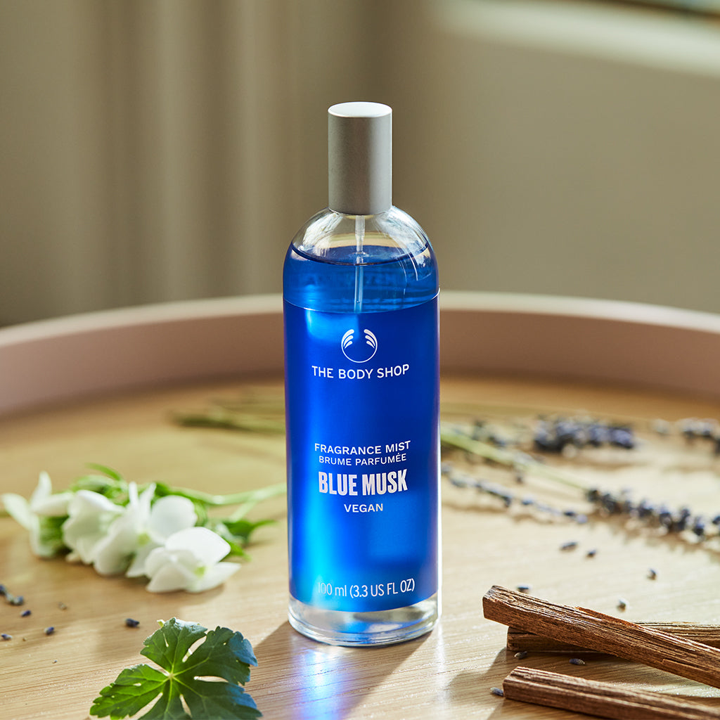 ザ・ボディショップ オシアヌス タルク 100ml Blue Musk Fragrance Mist