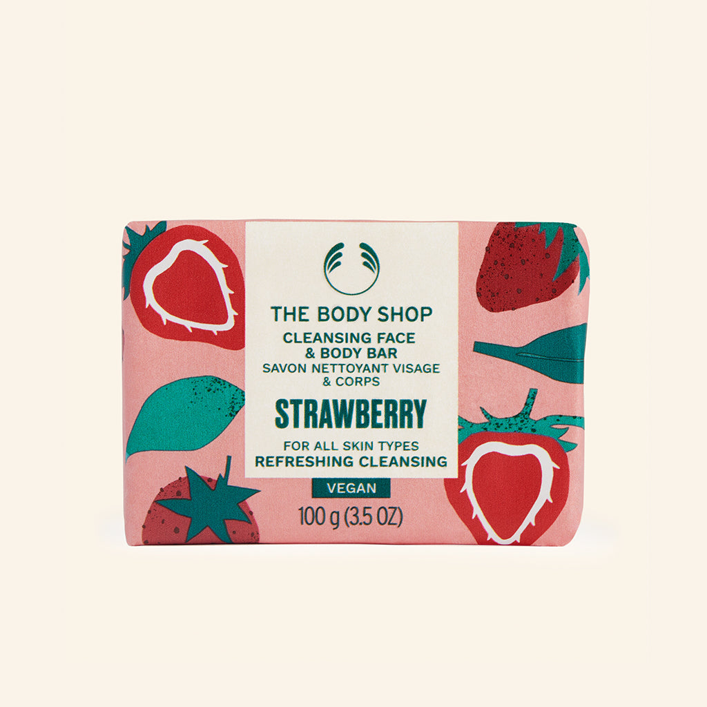 The Body Shop Strawberry Cleansing Face & Body Bar