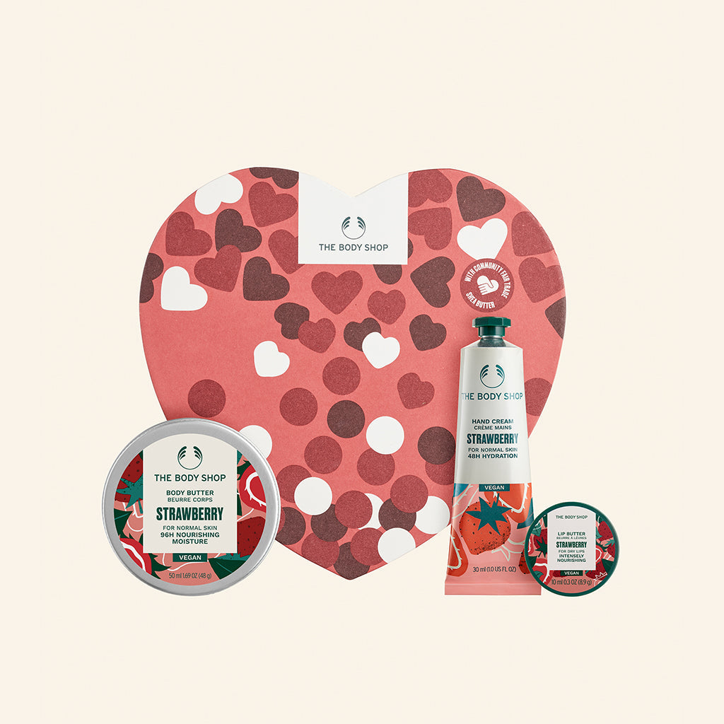 The Body Shop The Sweetest Strawberry Heart Gift Box